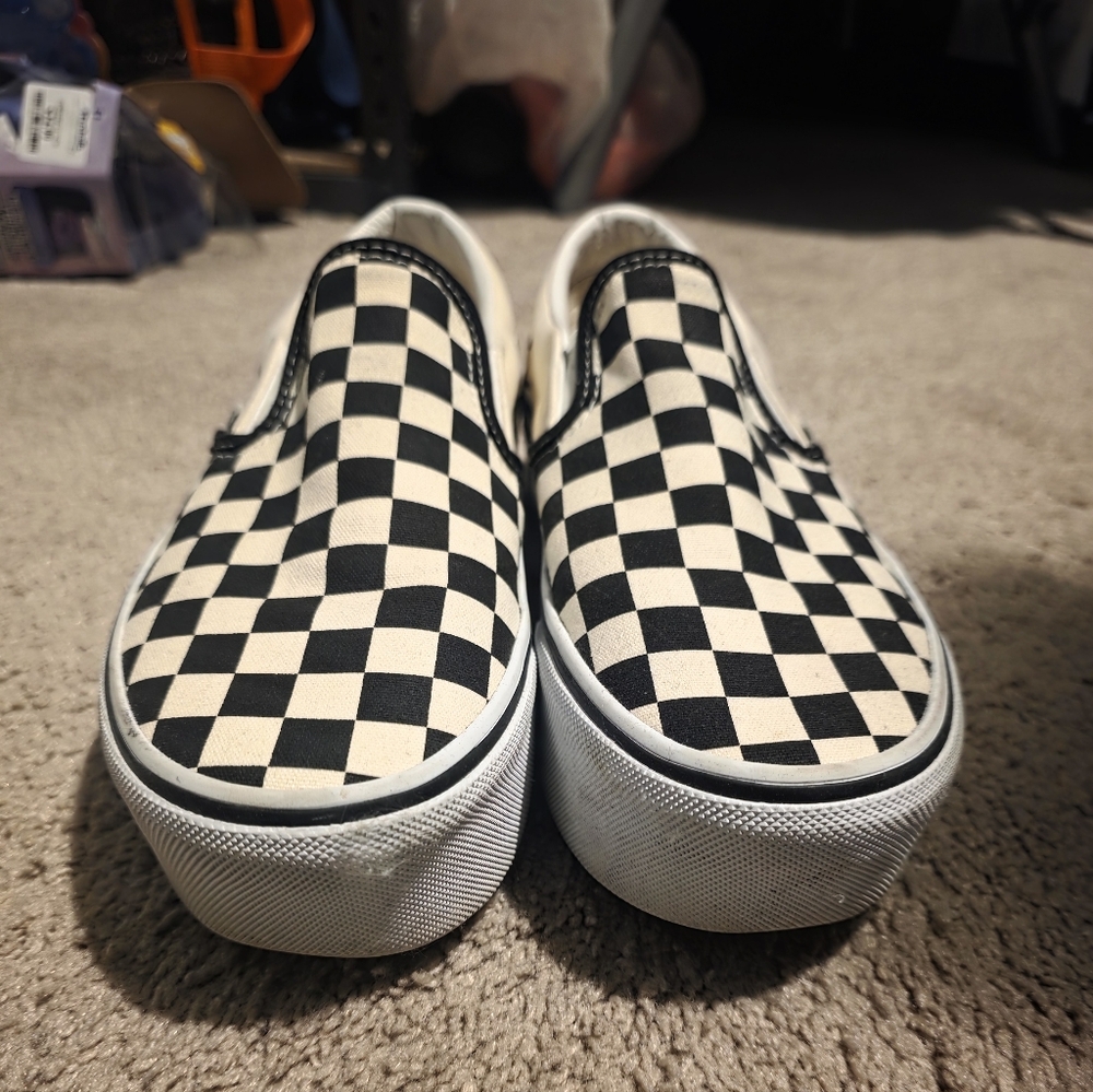 Vans Classic Checkered Slip On Stackform Sneakers… - image 2